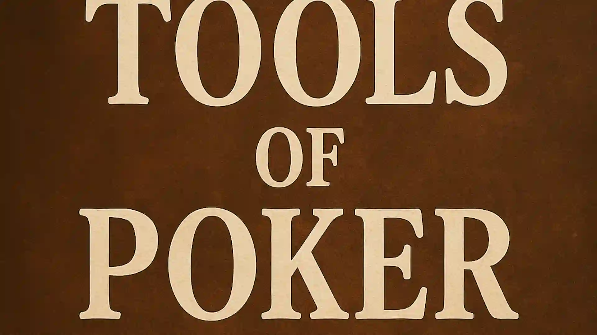 Présentation de Tools of Poker