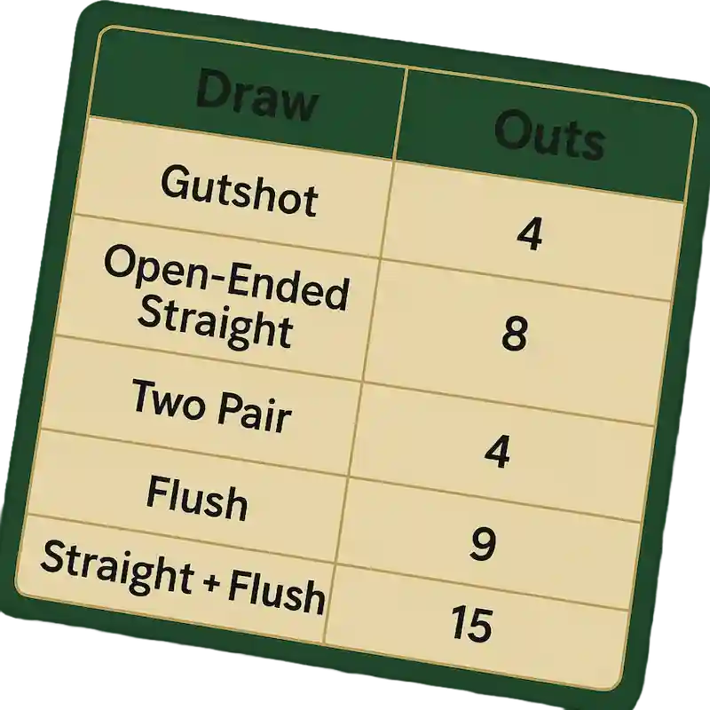 Common Draws and Outs background