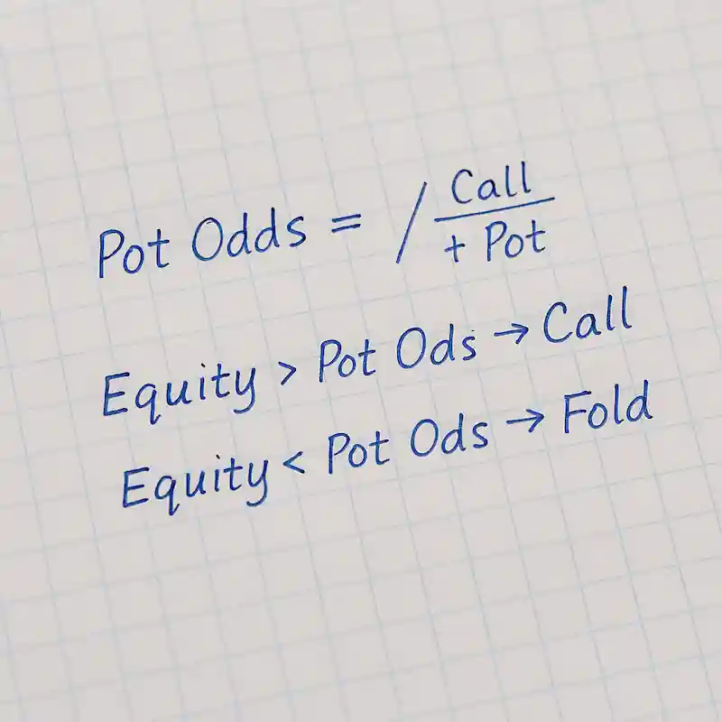 Pot Odds vs Equity background